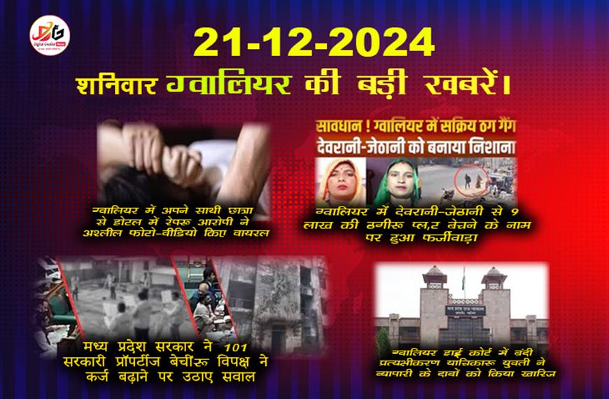 Gwalior news, 21 December update News | News in Hindi